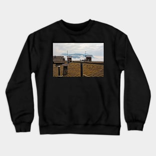 Rooftops in Sauris di Sopra, Italy Crewneck Sweatshirt